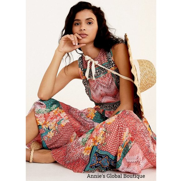 NWT, Anthropologie Bhanuni By Jyoti Alessandra Beaded Maxi Dress - Picture 12 of 16